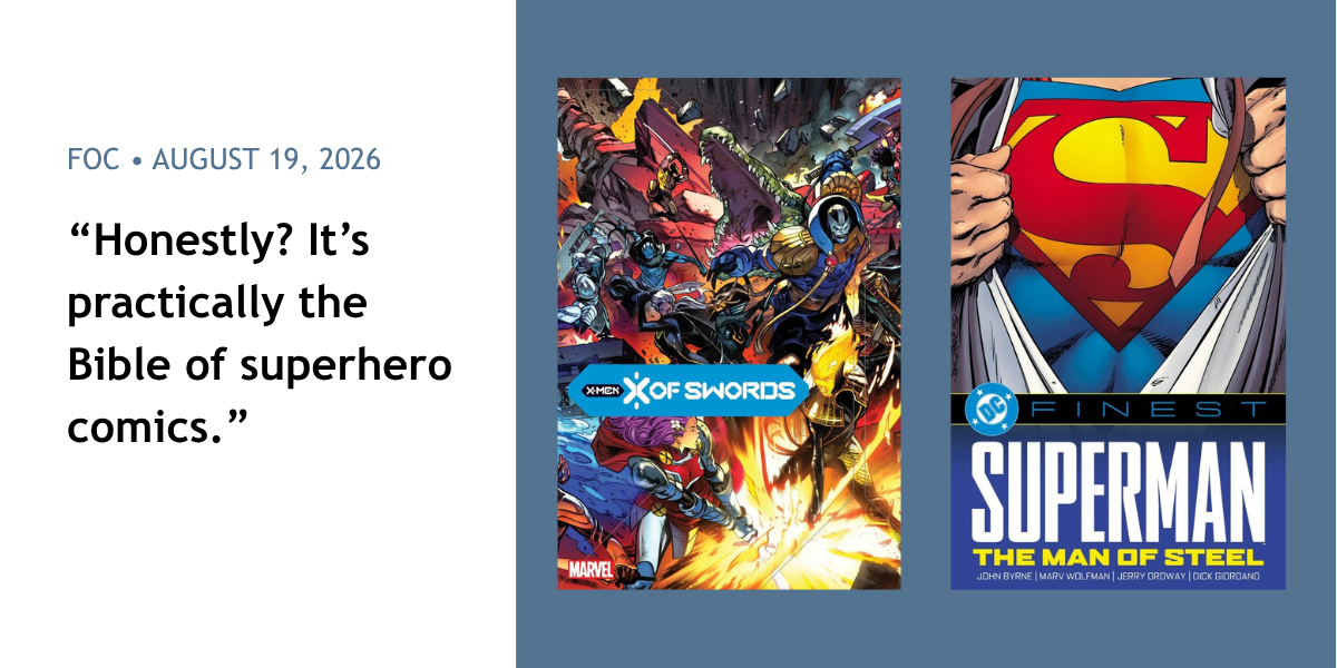4 Comics Worth Taking a Chance On - August 19 '26 FOC - Walt's Comic Shop