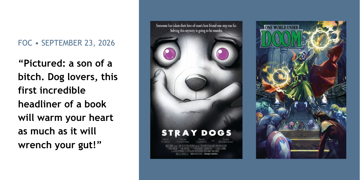 🐶 Our Exclusive Stray Dogs Cover Is Coming! - September 23 '26 FOC - Walt's Comic Shop