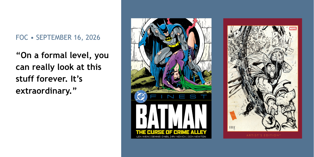 Meet Me in Crime Alley, FOC Ready! - September 16 '26 FOC - Walt's Comic Shop