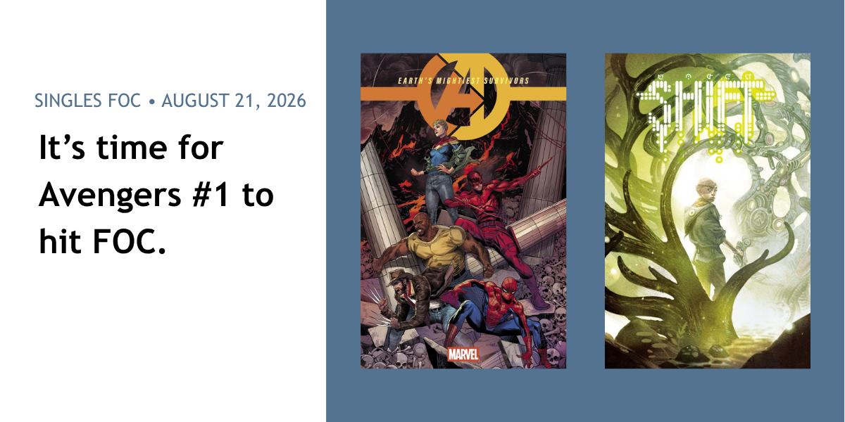 AVENGERS #1 + One Massive Rumour 🤯 - Single Issues FOC 14.08.2026 - Walt's Comic Shop