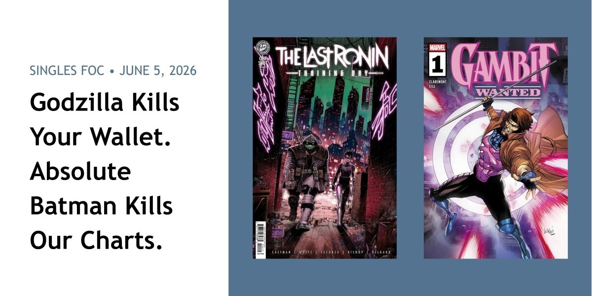 DC is killing it and we know it – Single Issues FOC 05.06.2026 - Walt's Comic Shop