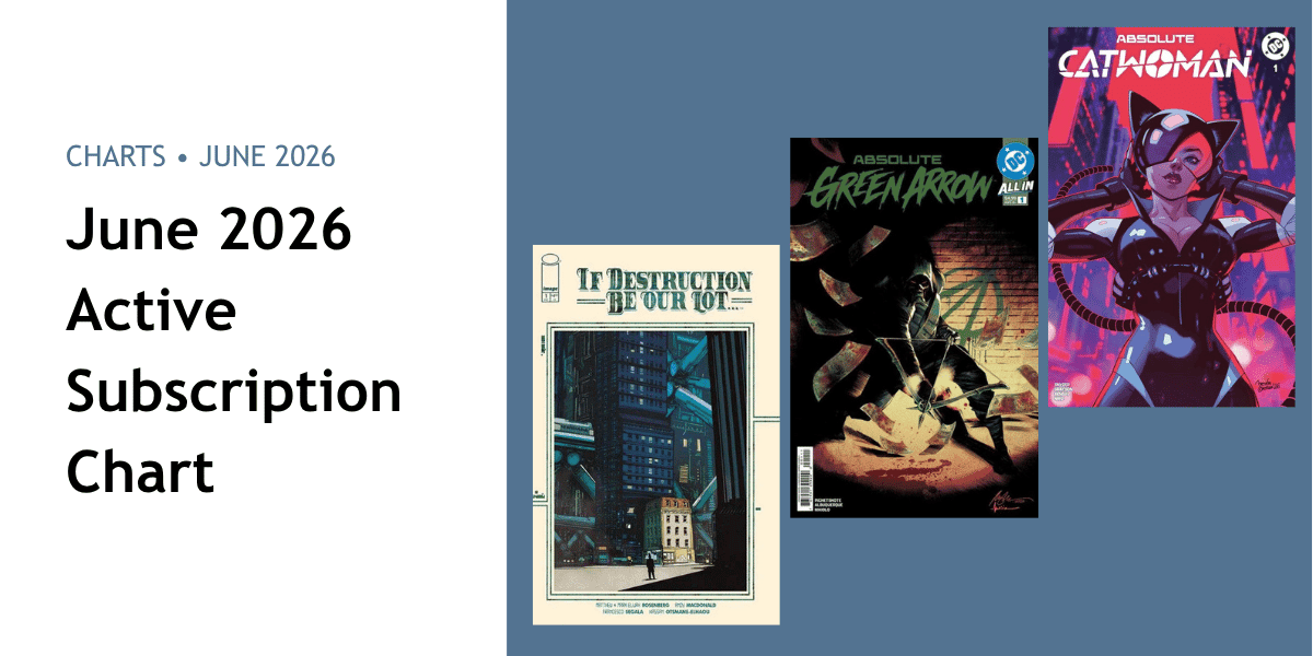 June 2026 Active Subscription Chart - Walt's Comic Shop