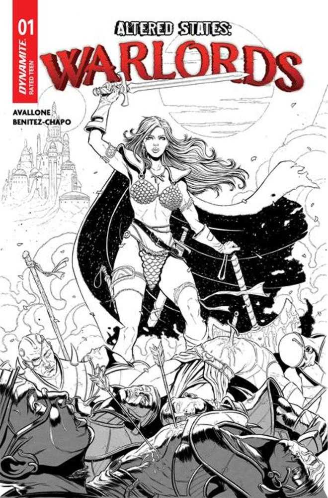 Altered States Warlords #1 Cover K Mariano Benitez Chapo Line Art 1:15 Ratio Variant