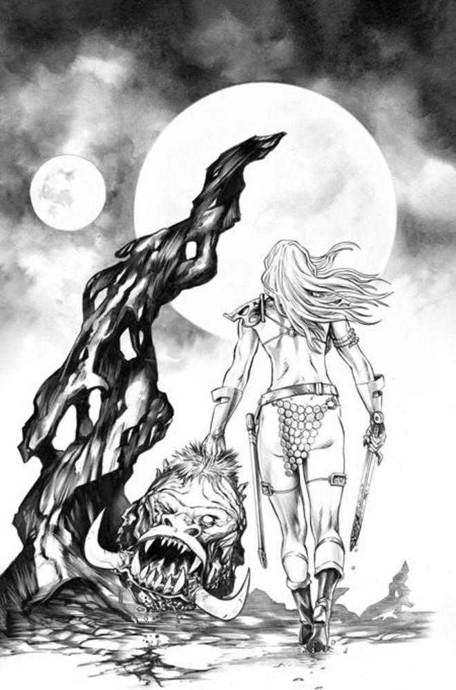 Altered States Warlords #1 Cover L Mike Rooth Line Art Full Art 1:15 Ratio Variant