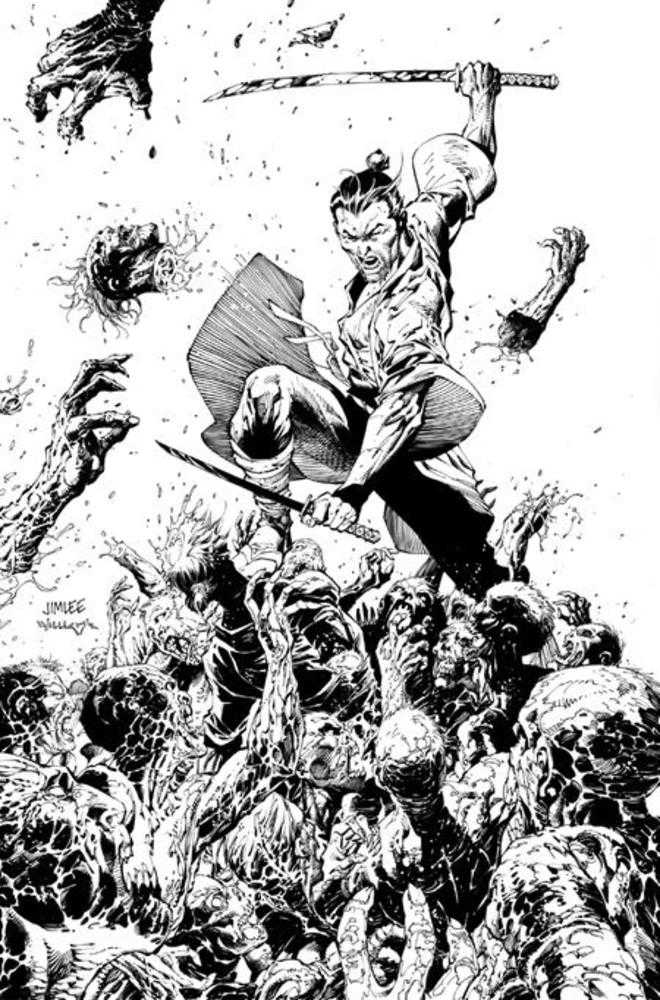 Dead Samurai #8 Cover D Jim Lee Black & White Full Art 1:10 Ratio Variant (Mature)