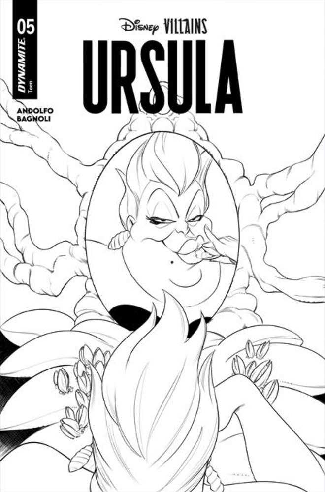 Disney Villains Ursula #5 Cover G Robert Quinn Line Art 1:10 Ratio Variant