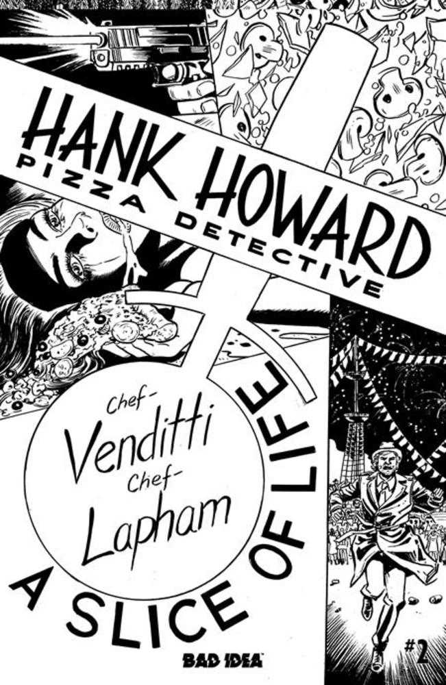Hank Howard Pizza Detective A Slice Of Life #2 (Of 2) Cover D David Lapham Bw 1:20 Ratio Variant