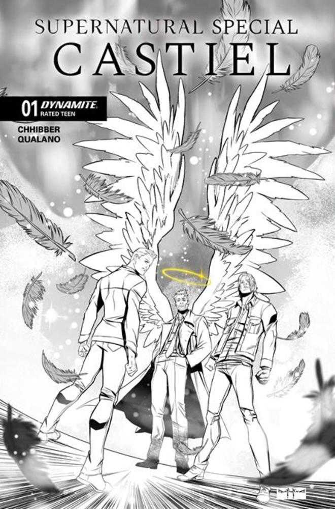 Supernatural Special Castiel #1 (One Shot) Cover H Pasquale Qualano Line Art 1:10 Ratio Variant