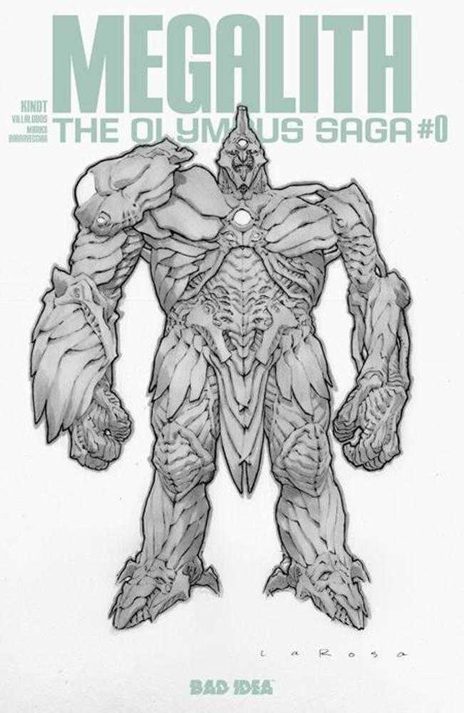 Olympus Saga Megalith #0 (Of 3) Cover E Lewis Larosa Bw 1:20 Ratio Variant