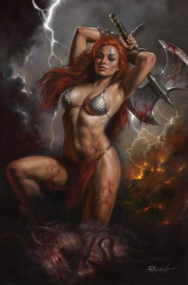 Red Sonja She Devil With A Sword #4 Cover J Lucio Parrillo Full Art 1:15 Ratio Variant