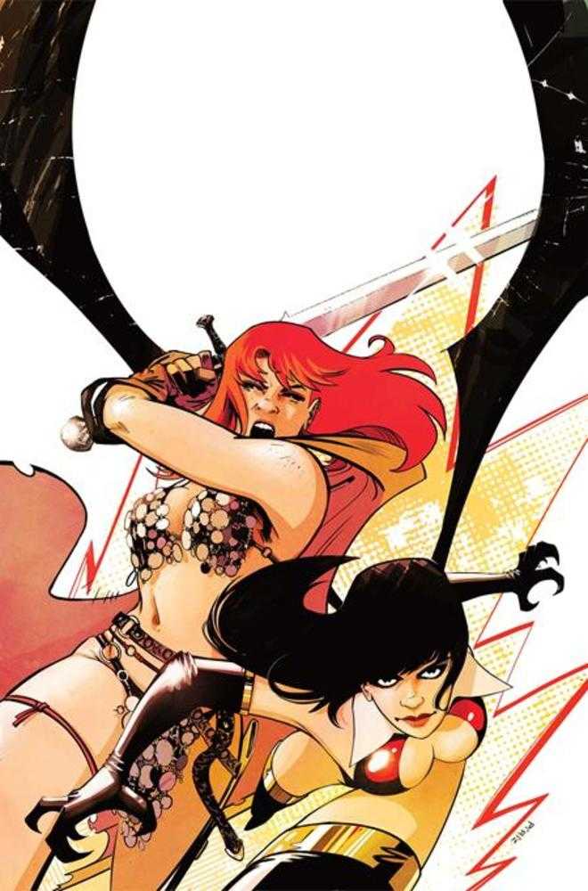 Vampirella vs Red Sonja Red City #1 Cover K Sebastian Piriz Full Art 1:20 Ratio Variant