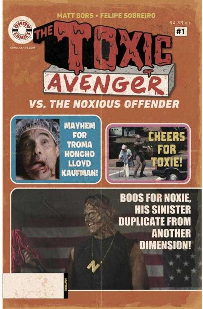 Toxic Avenger vs The Noxious Offender #1 (Of 5) Cover C Troma Photo Wrasslin Magazine Unlock 1:5 Ratio Variant (Mature)