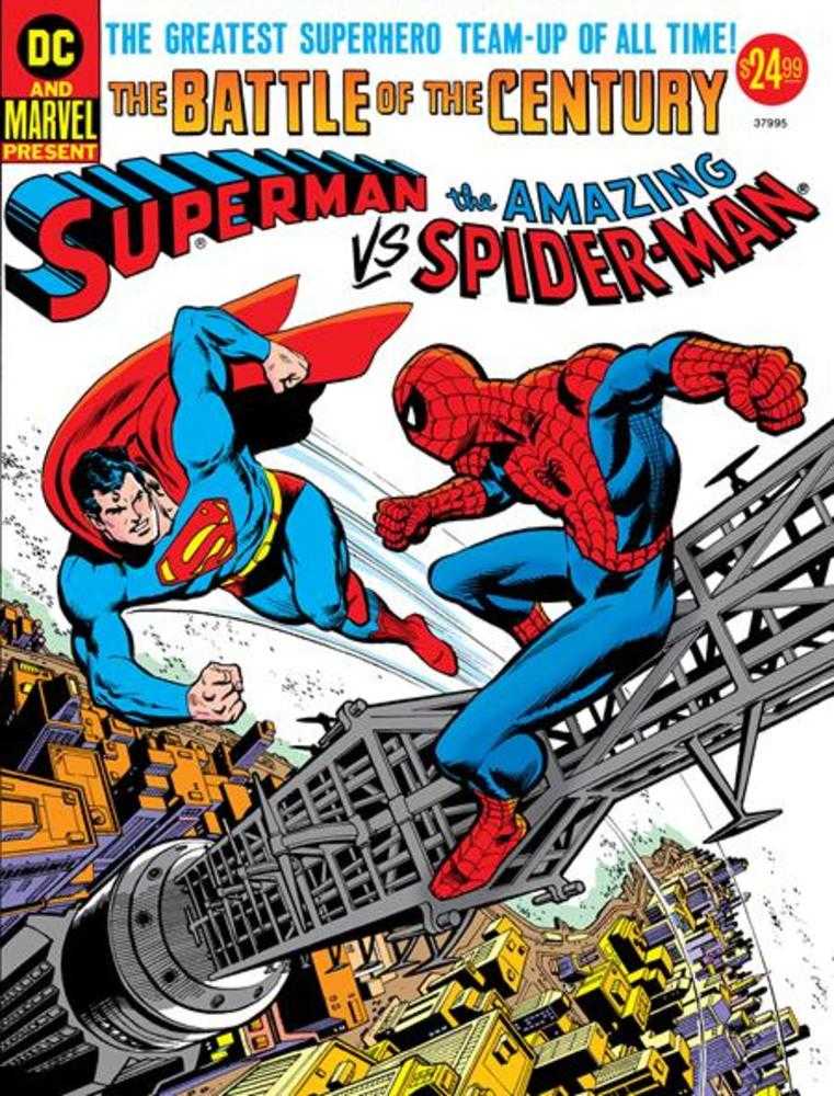50 Th Anniversary Treasury Edition Superman vs The Amazing Spider - Man 1 Facsimile Edition Cover C Carmine Infantino Ross Andru Foil Variant *Oversize Format* - Walt's Comic Shop