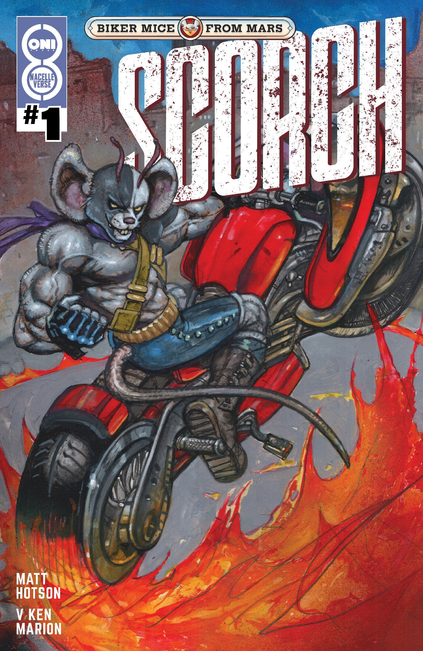 Biker Mice From Mars Scorch #1 Cover F Simon Bisley 1:20 Ratio Variant