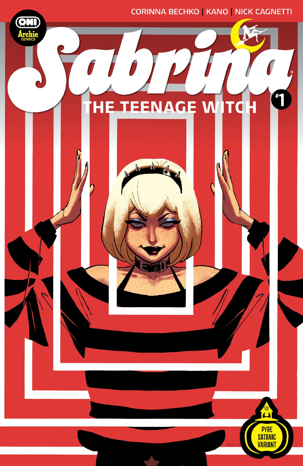 Sabrina The Teenage Witch #1 Cover W Chloe Brailsford Midnight Release Pyre Satanic Variant *one per customer*