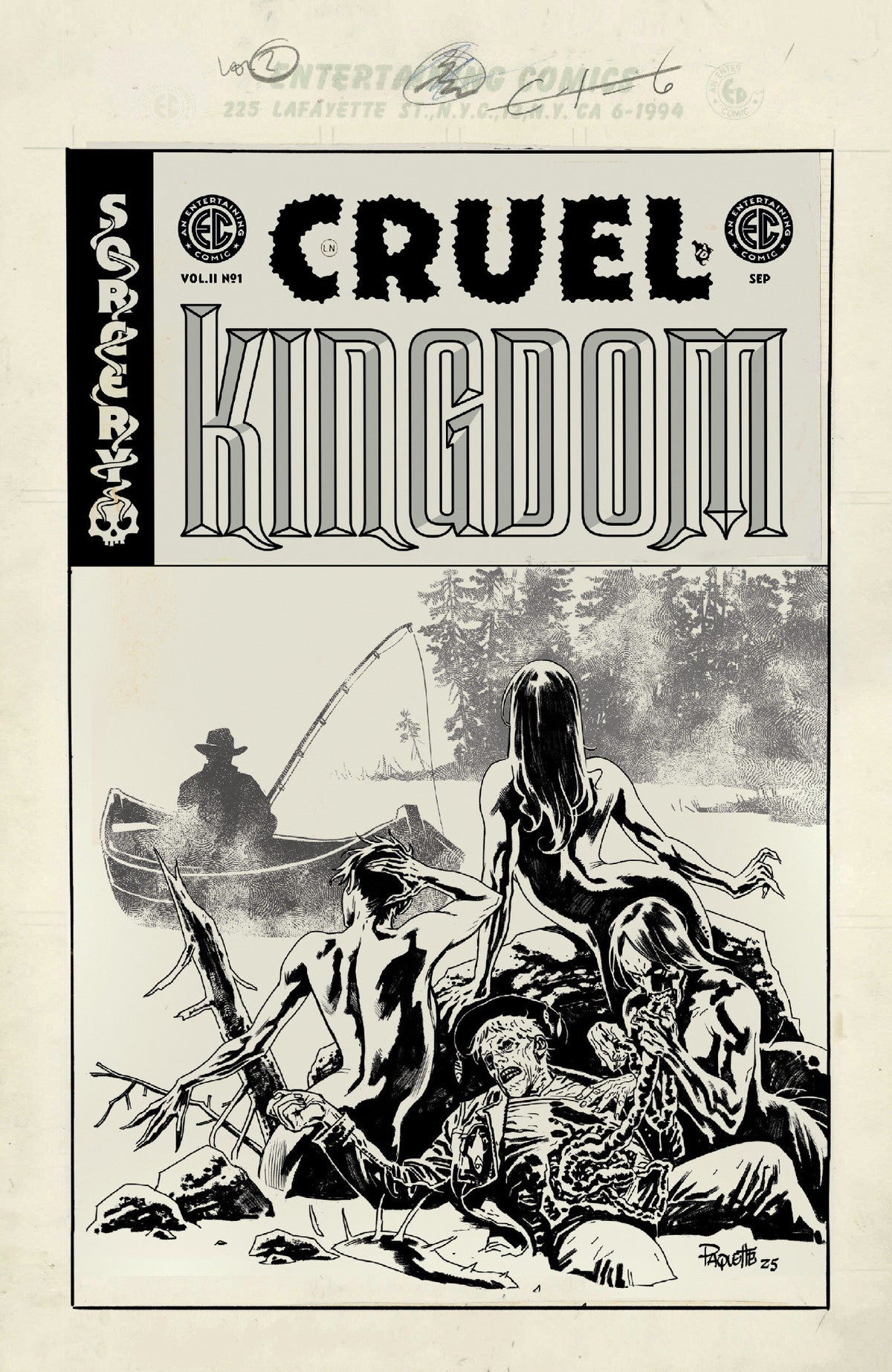 EC Cruel Kingdom 2 #1 Cover E Yanick Paquette Black & White Artist Edition 1:20 Ratio Variant