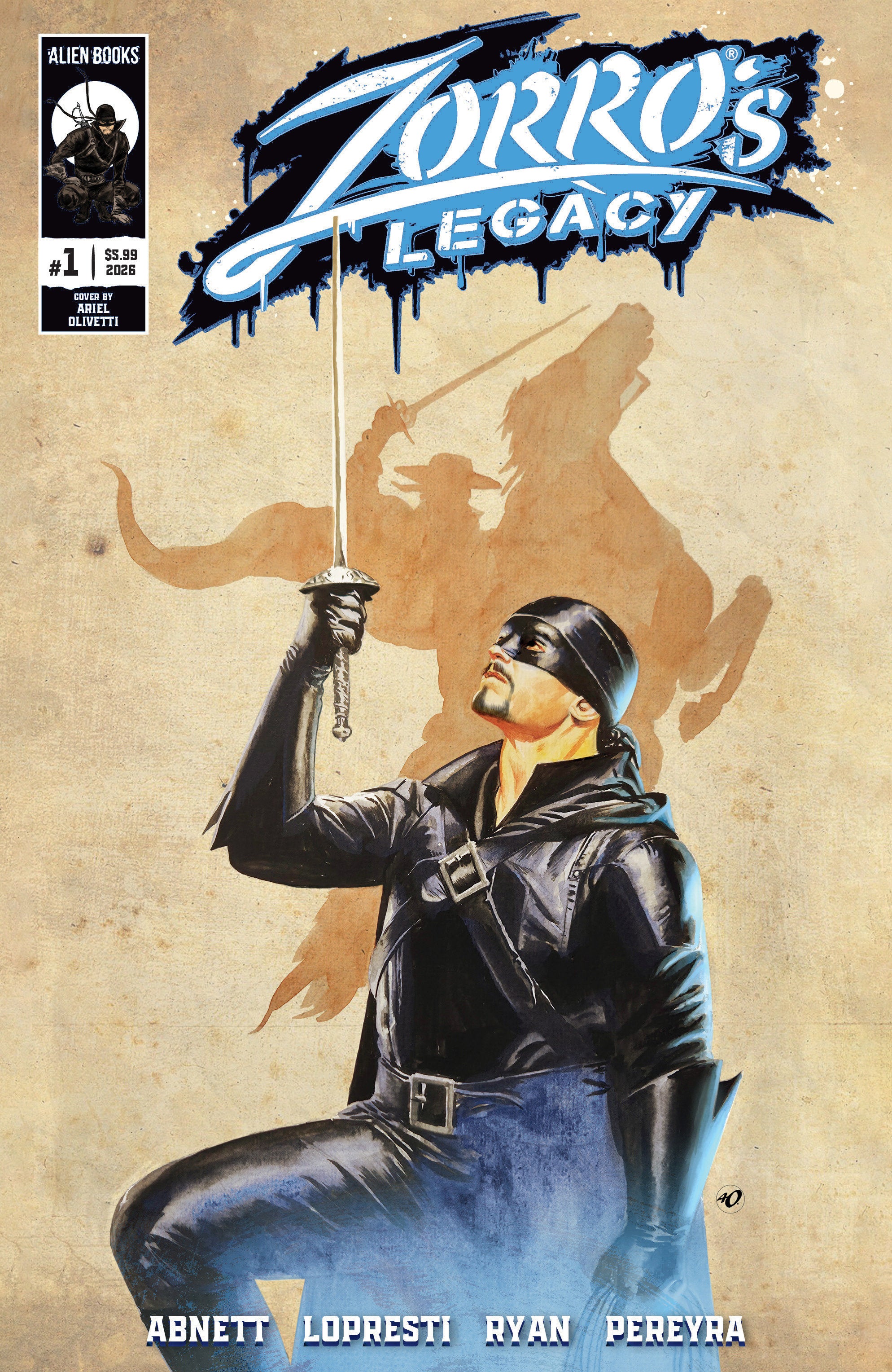 Zorro's Legacy #1 1:15 Ratio Variant Ri (15) (Olivetti)