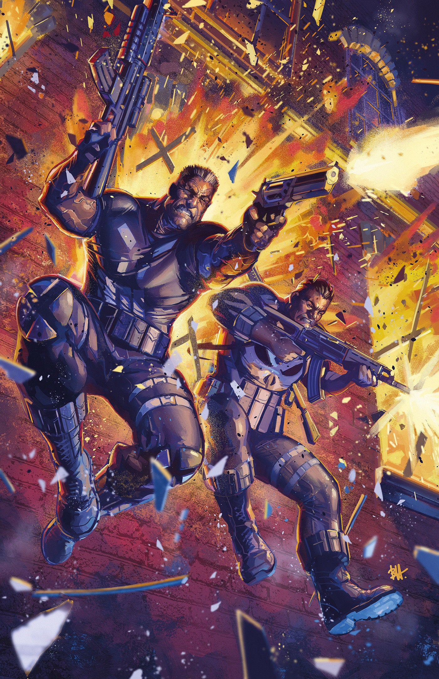 Marvel Knights: Punisher #1 Ben Harvey Full Art 1:50 Ratio Variant