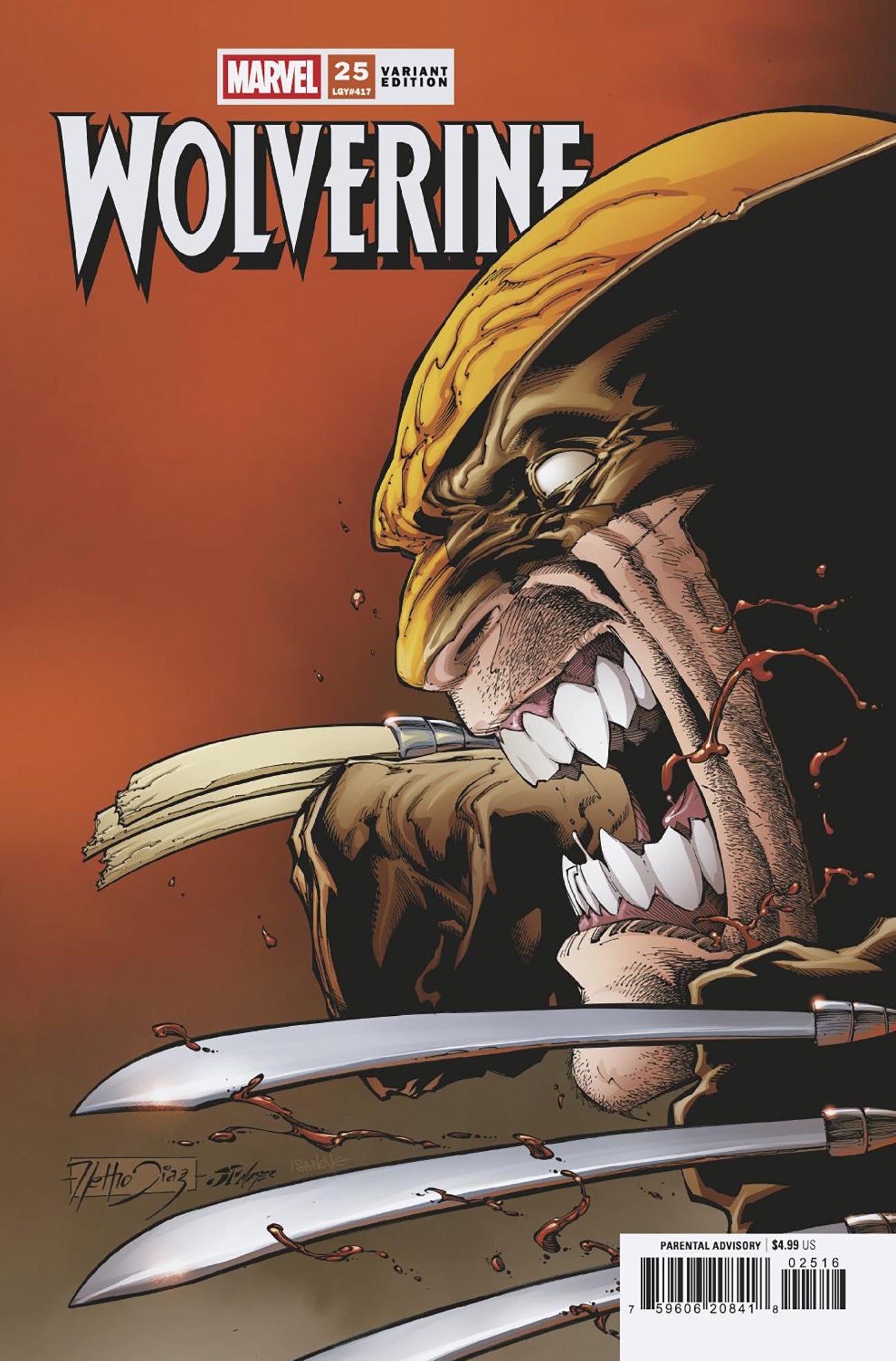 Wolverine #25 Netho Diaz 1:25 Ratio Variant