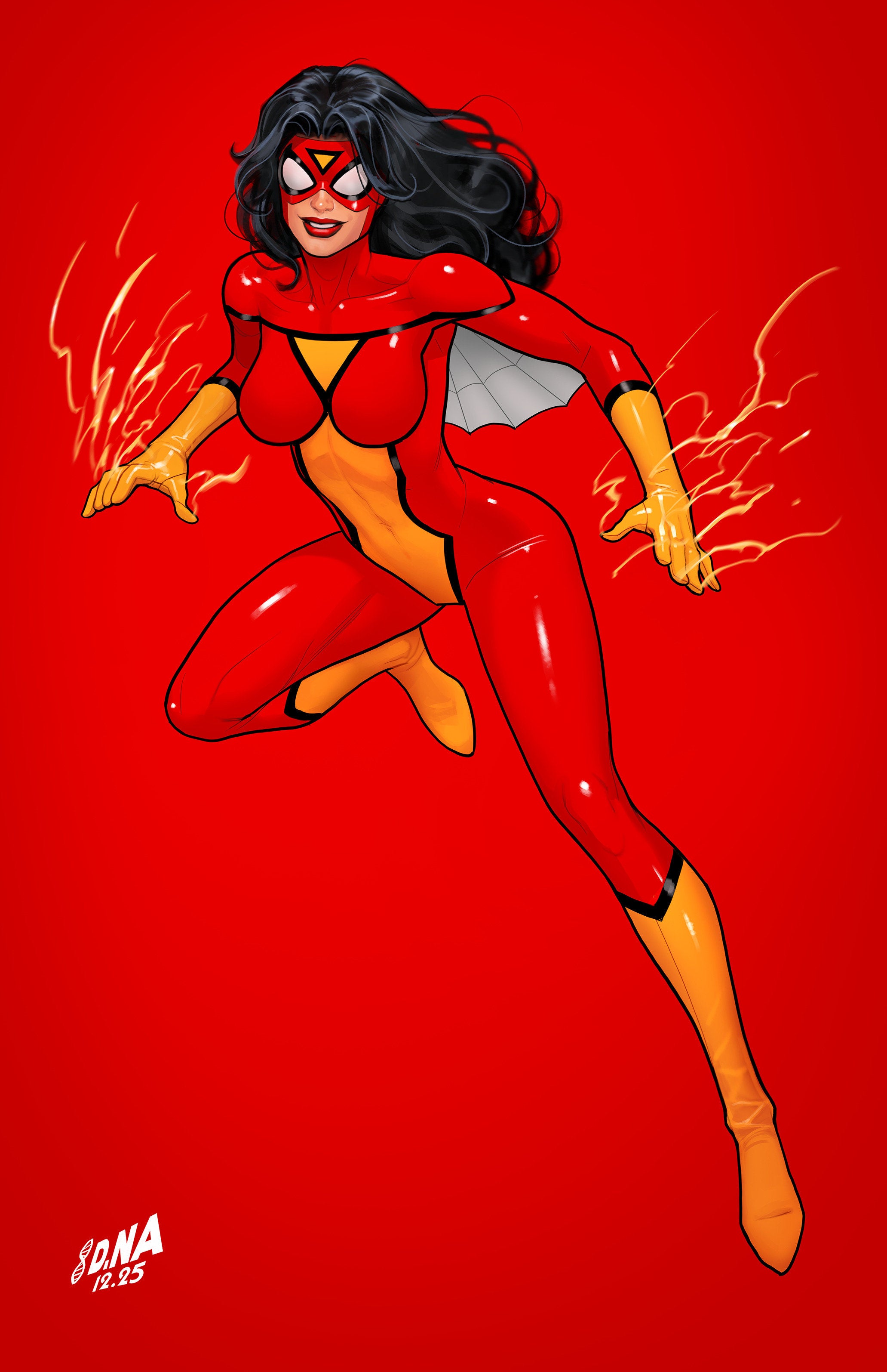 Amazing Spider-Man #22 David Nakayama Color Block Red Full Art 1:50 Ratio Variant