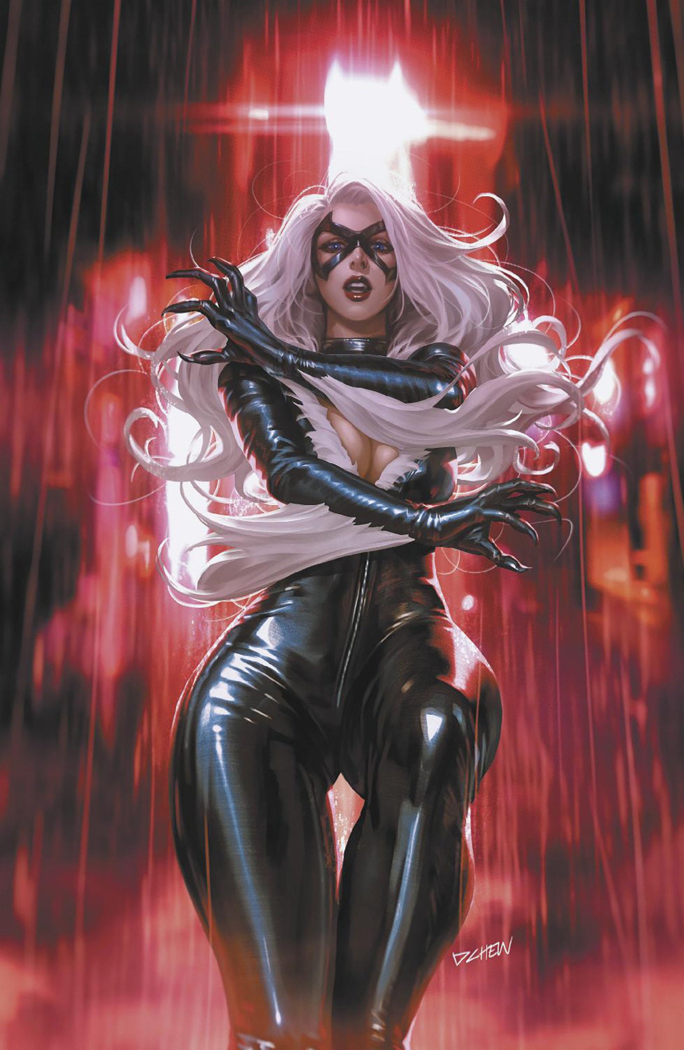 Black Cat #4 Derrick Chew Black Cat Full Art 1:50 Ratio Variant
