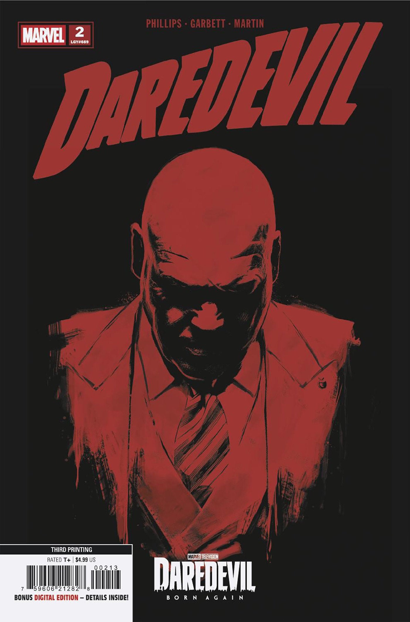 Daredevil #2 Marvel Television 3rd Printing Variant