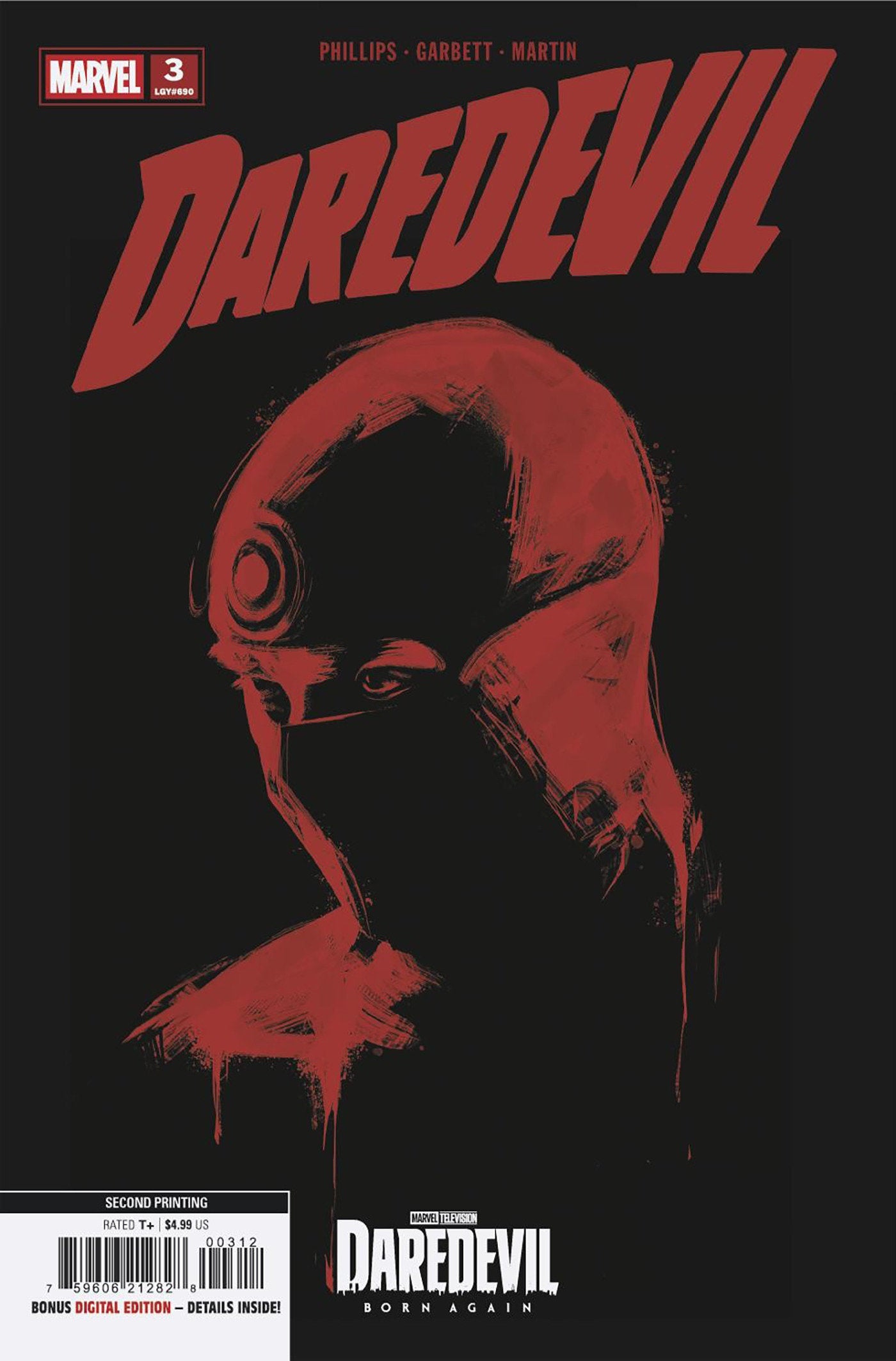 Daredevil #3 Marvel Television 2nd Printing Variant