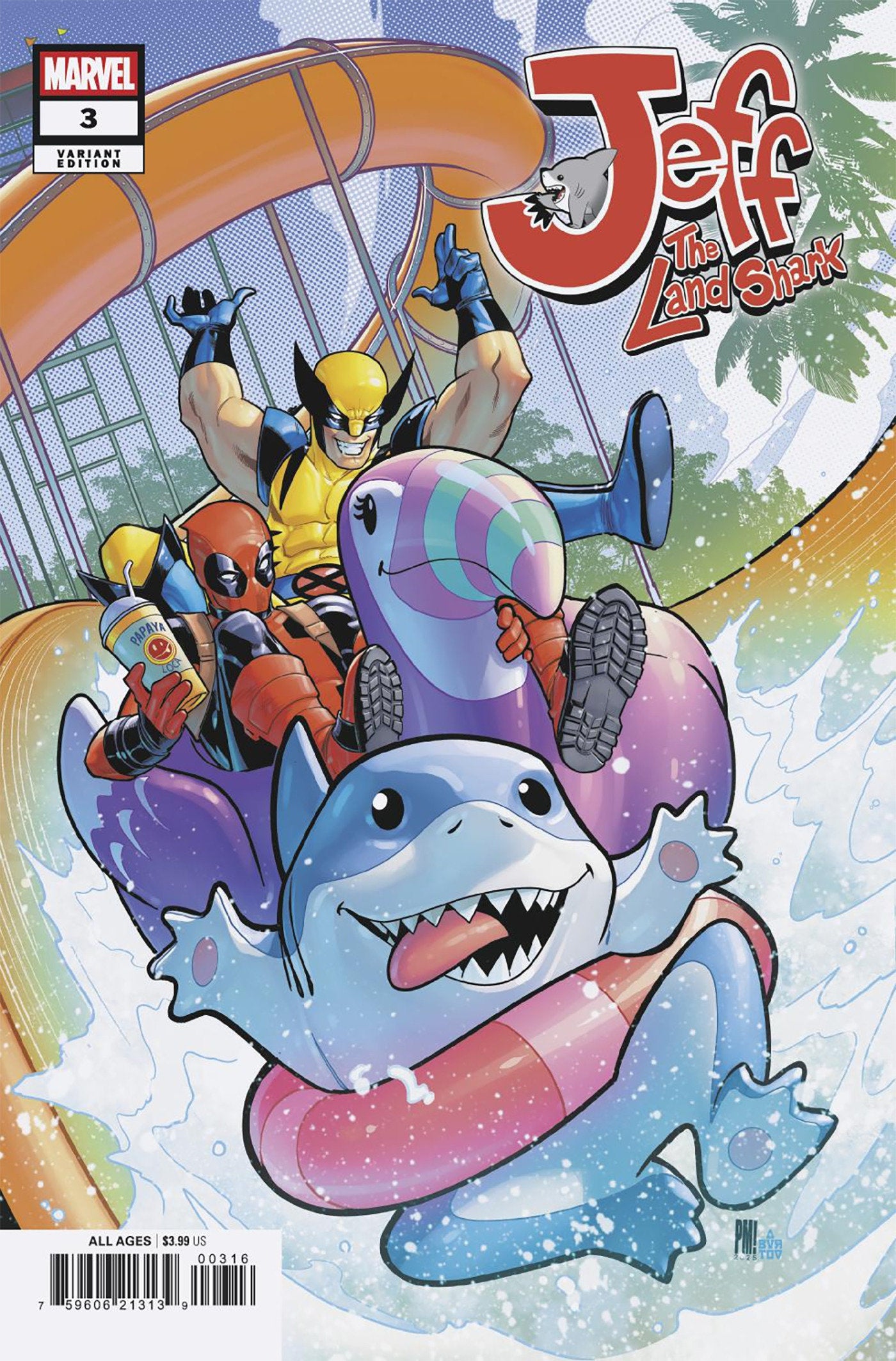 Jeff The Land Shark #3 Paco Medina 1:25 Ratio Variant