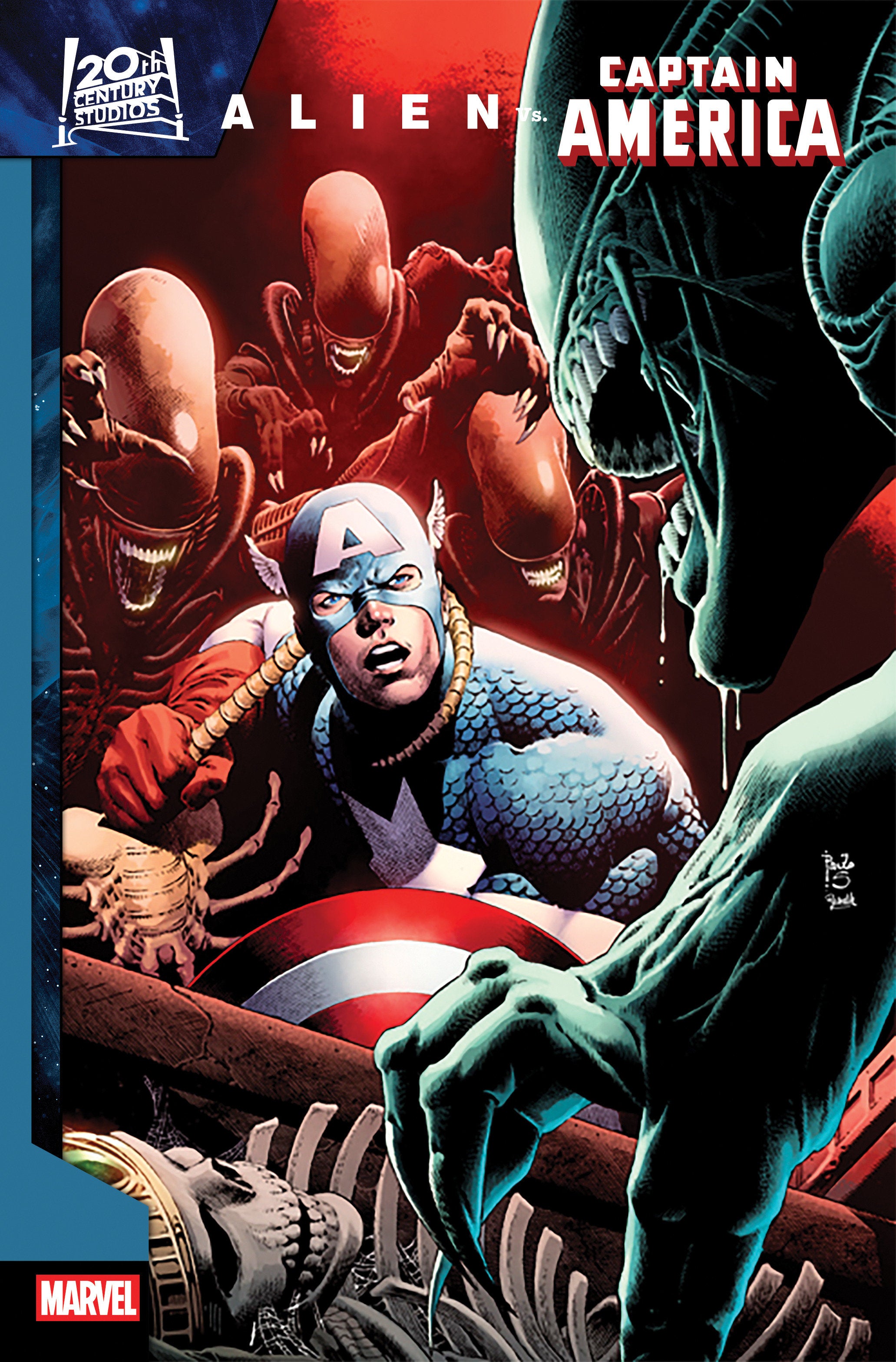 Alien vs. Captain America #1 Paulo Siqueira 1:25 Ratio Variant