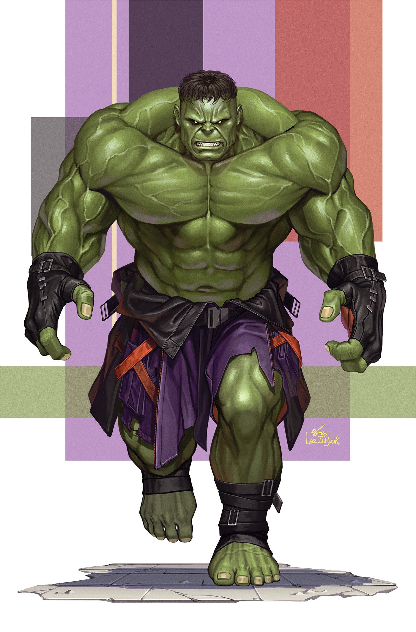 Infernal Hulk #1 Inhyuk Lee Street Verse Full Art 1:50 Ratio Variant