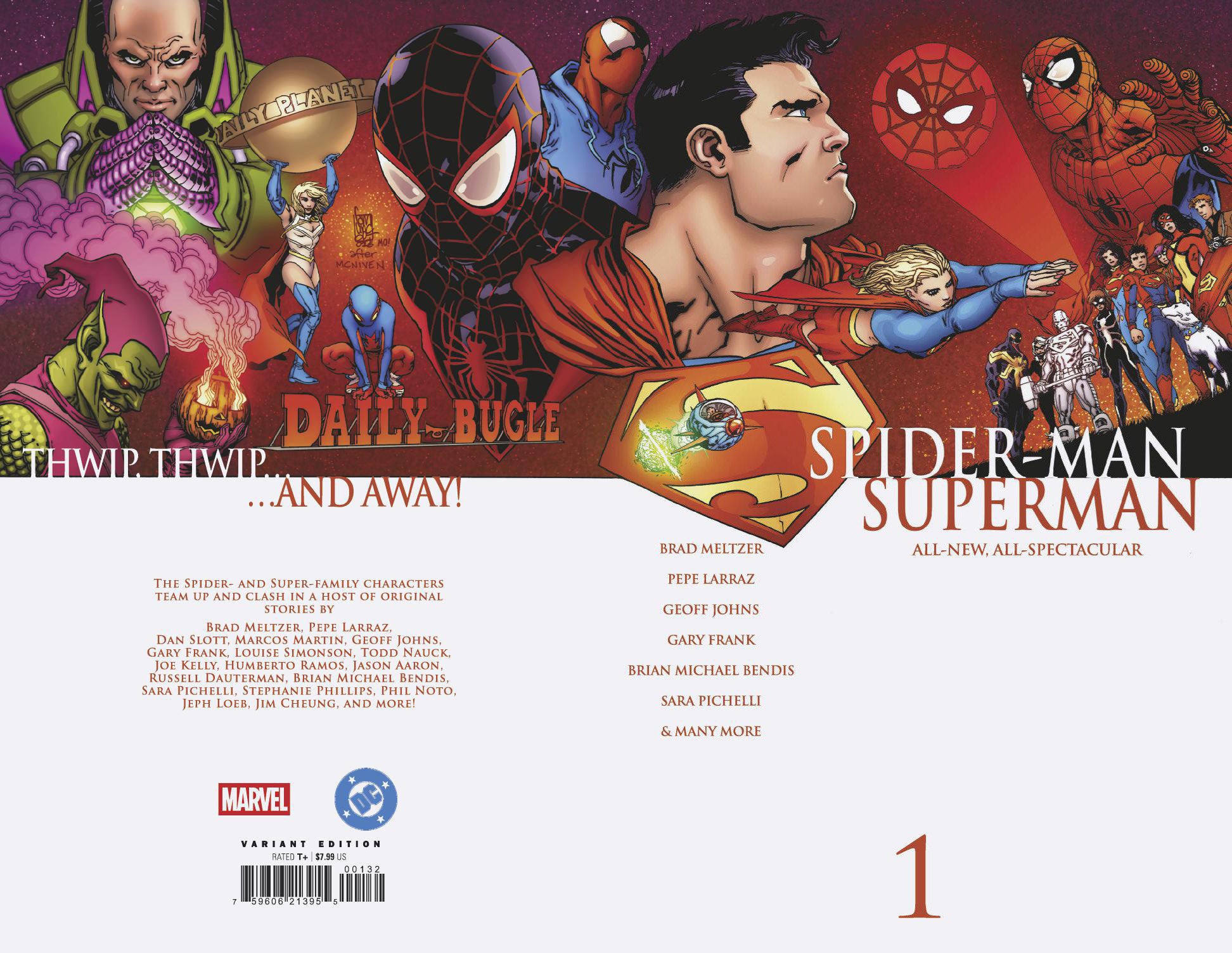 Marvel/DC: Spider-Man/Superman #1 Giuseppe Camuncoli Homage 1:25 Ratio Variant