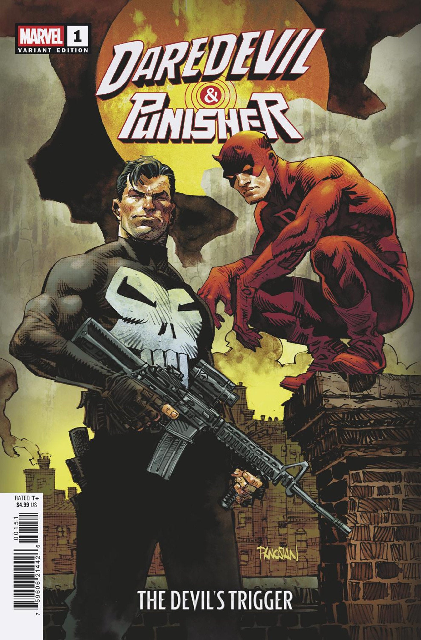 Daredevil/Punisher: The Devil's Trigger #1 Dan Panosian Variant *one per customer*