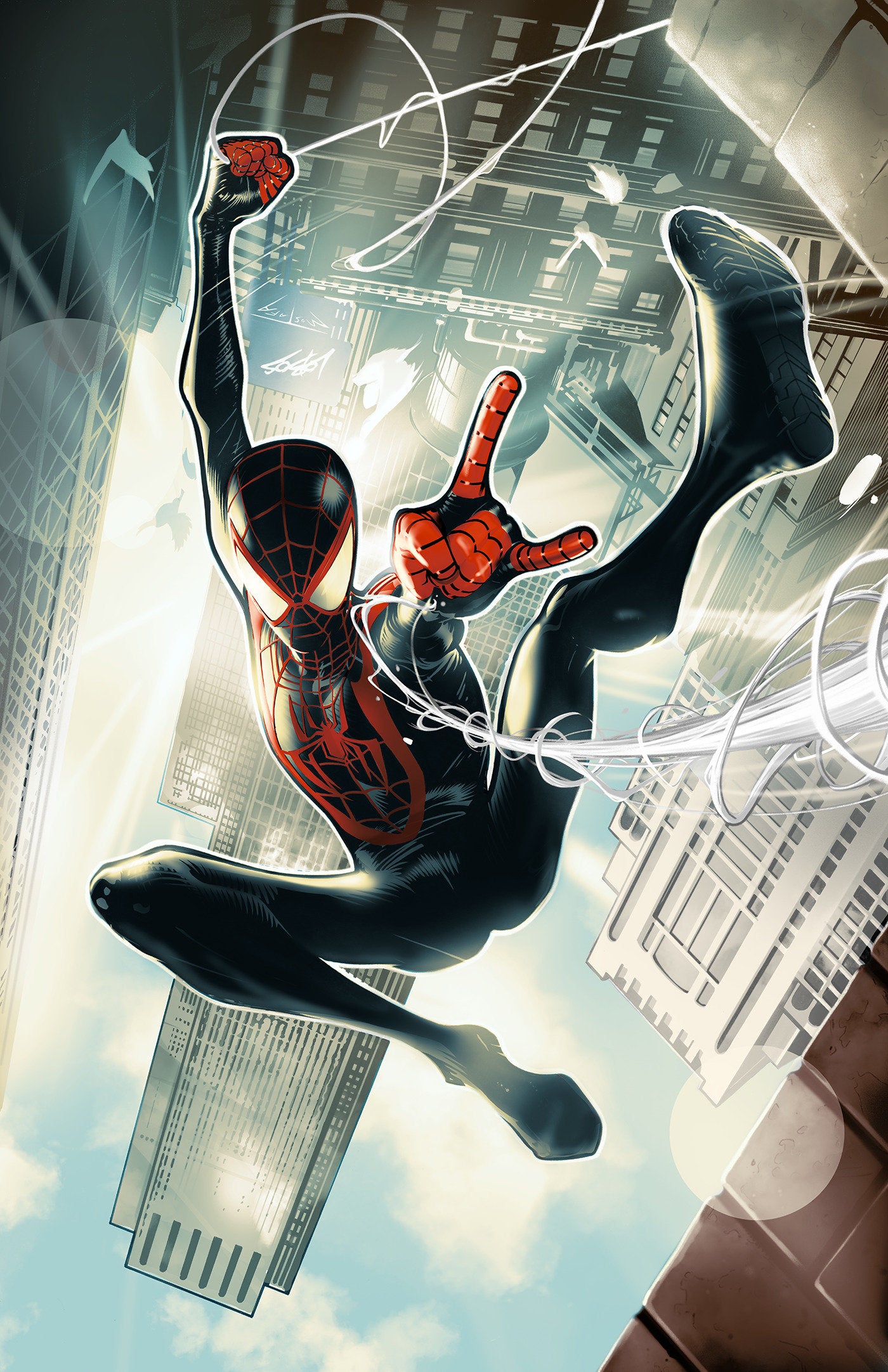 Miles Morales: Spider-Man #1 Pablo Villalobos Full Art 1:100 Ratio Variant