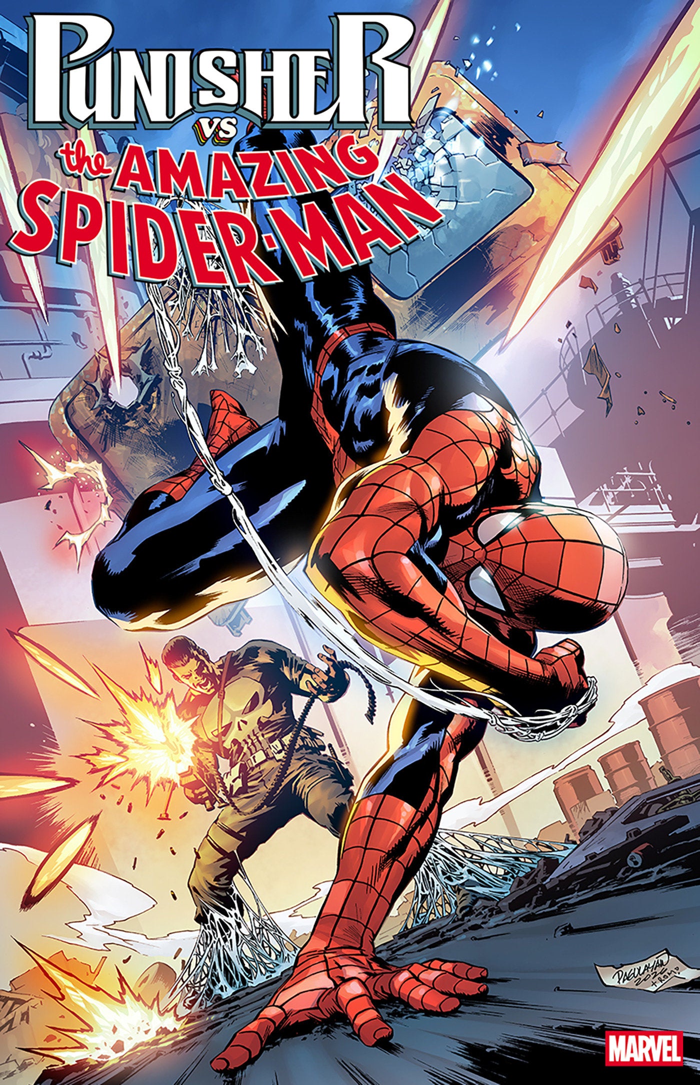 Punisher vs. Spider-Man #2 Carlo Pagulayan 1:25 Ratio Variant