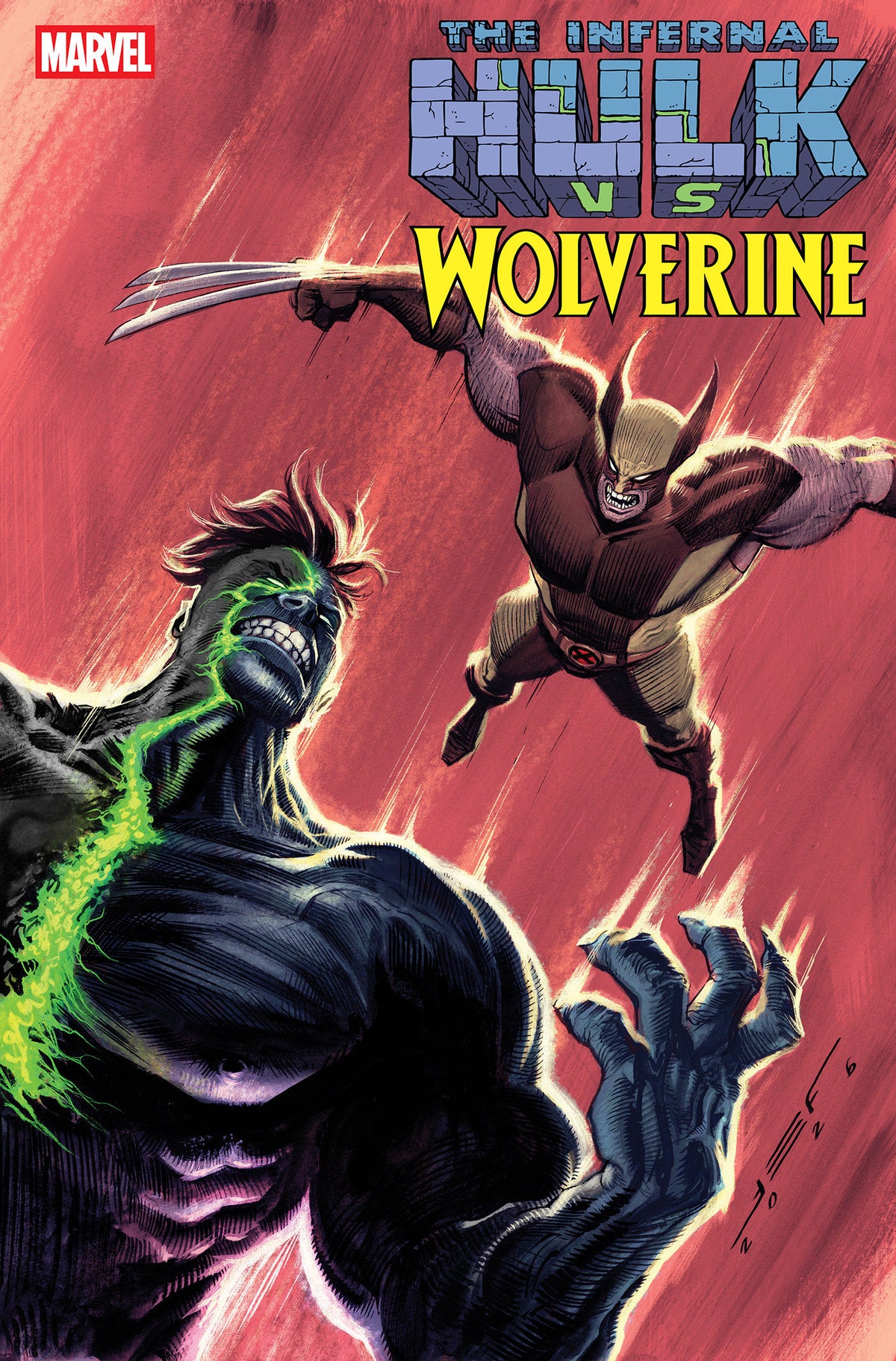 Infernal Hulk vs. Wolverine #1 Juan Ferreyra 1:25 Ratio Variant