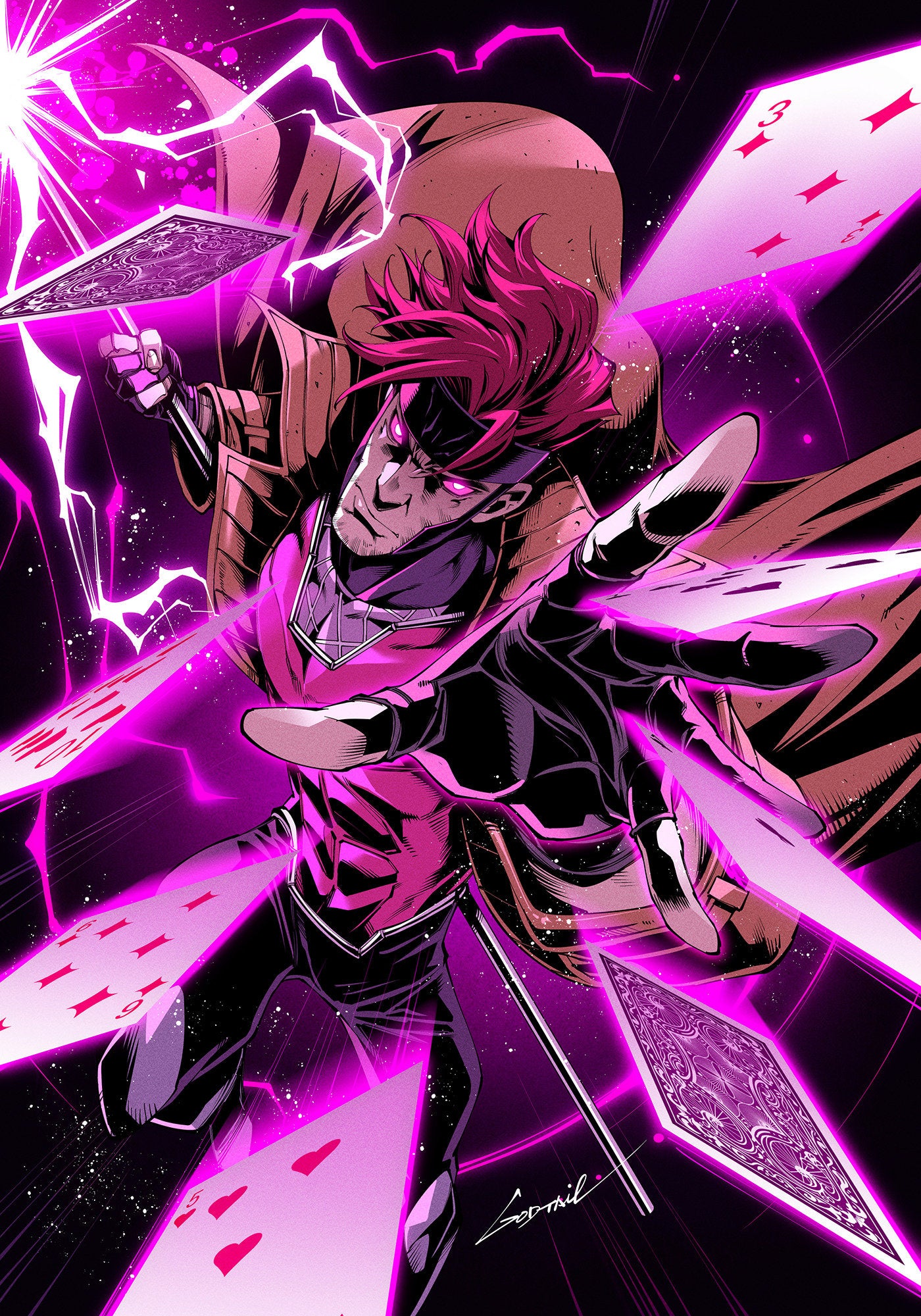 Gambit: Wanted #2 Godtail Gambit Full Art 1:50 Ratio Variant