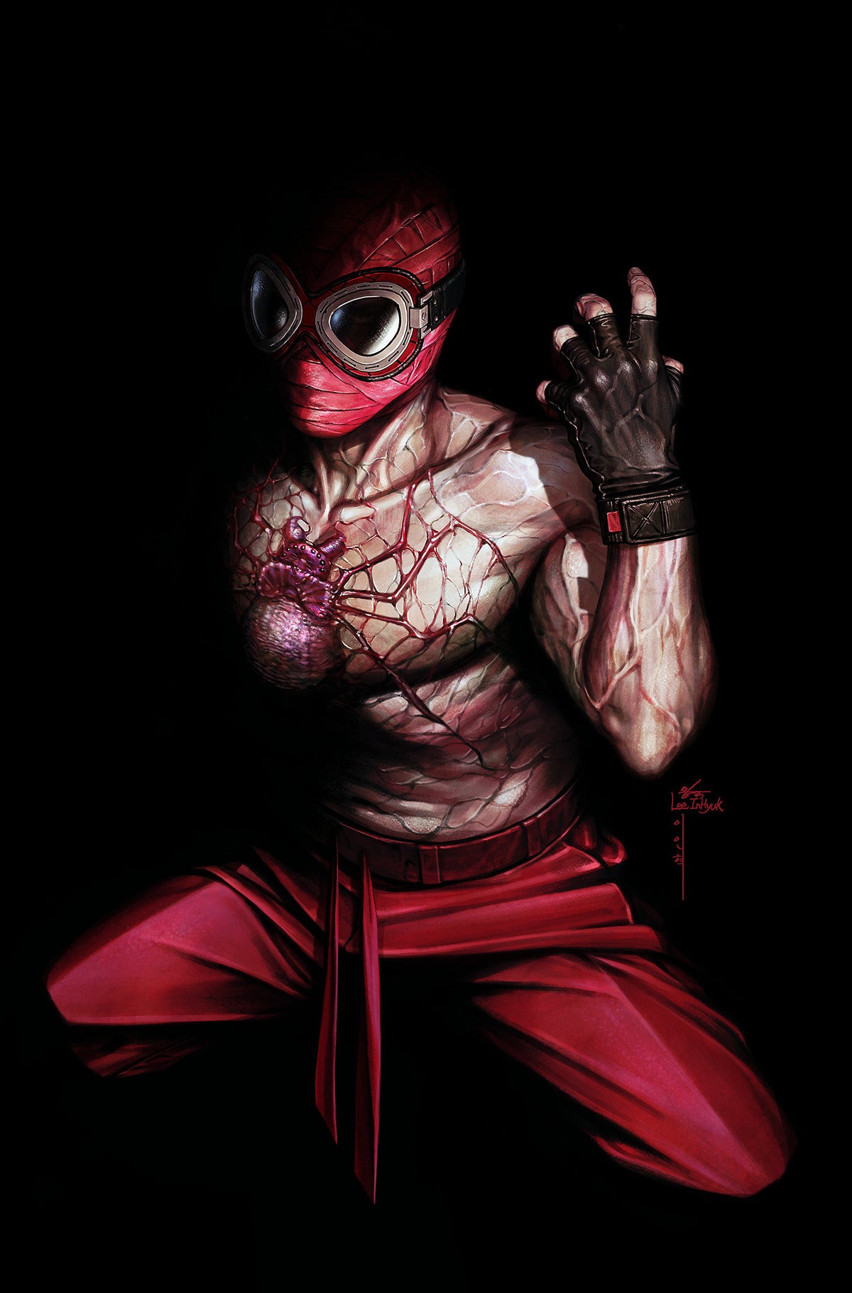 Midnight Spider-Man #1 Cover J Inhyuk Lee Virgin 1:100 Ratio Variant