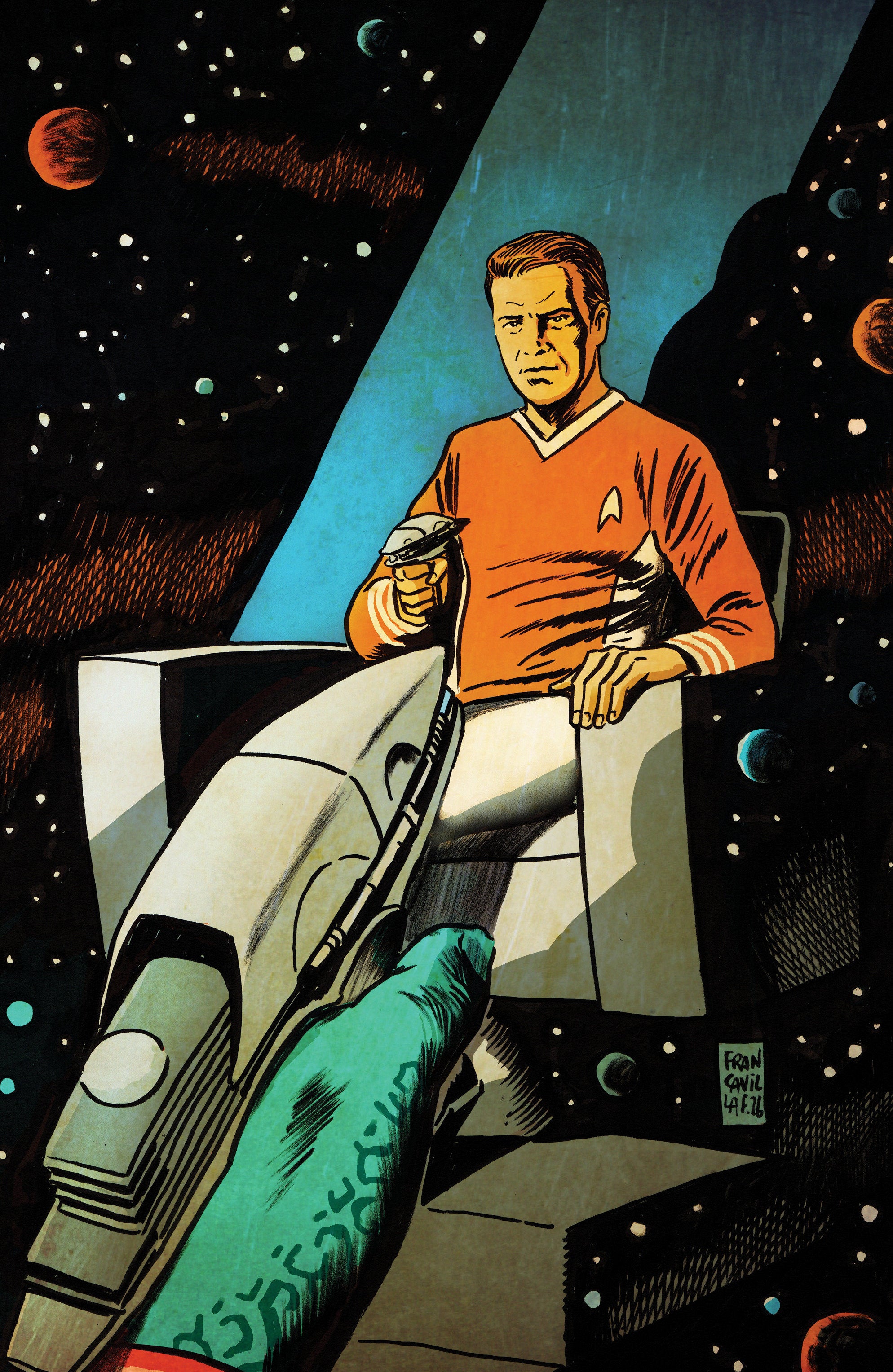 Star Trek: The Last Starship #9 1:10 Ratio Variant (Francavilla Full Art)