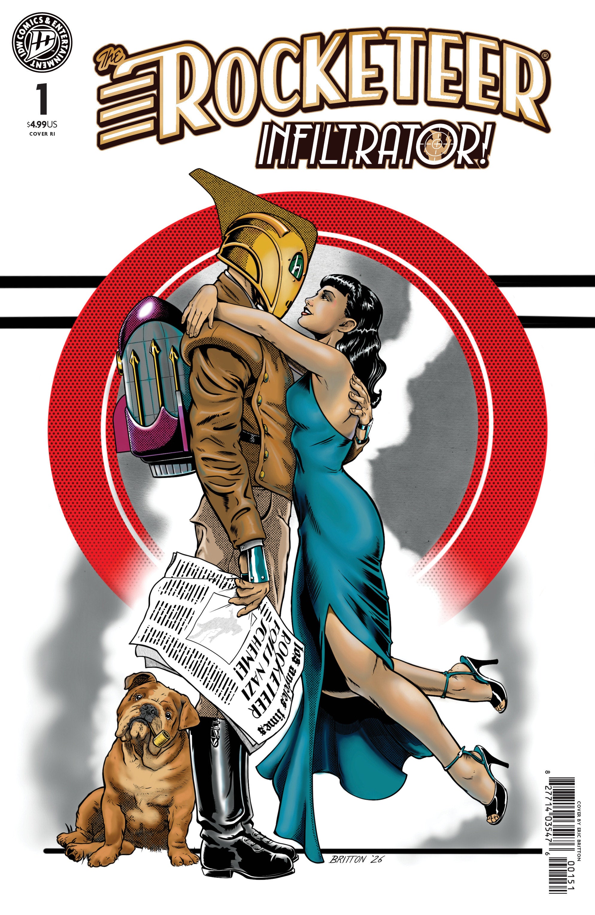 The Rocketeer: Infiltrator! #1 1:10 Ratio Variant (Britton)