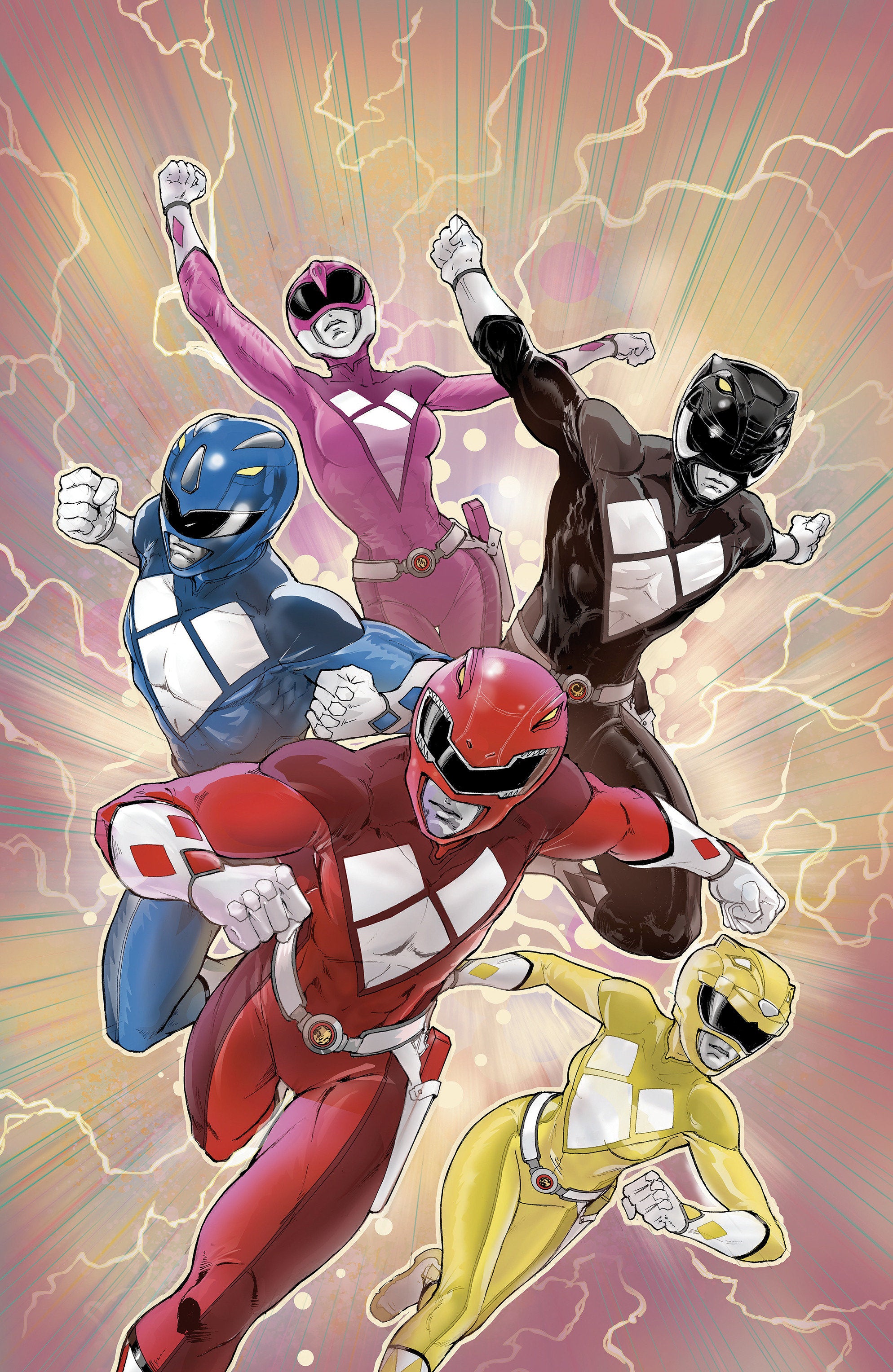Mighty Morphin Power Rangers (2026) #1 F Foil 1:10 Ratio Variant (Full Art, Foil, Griffith)