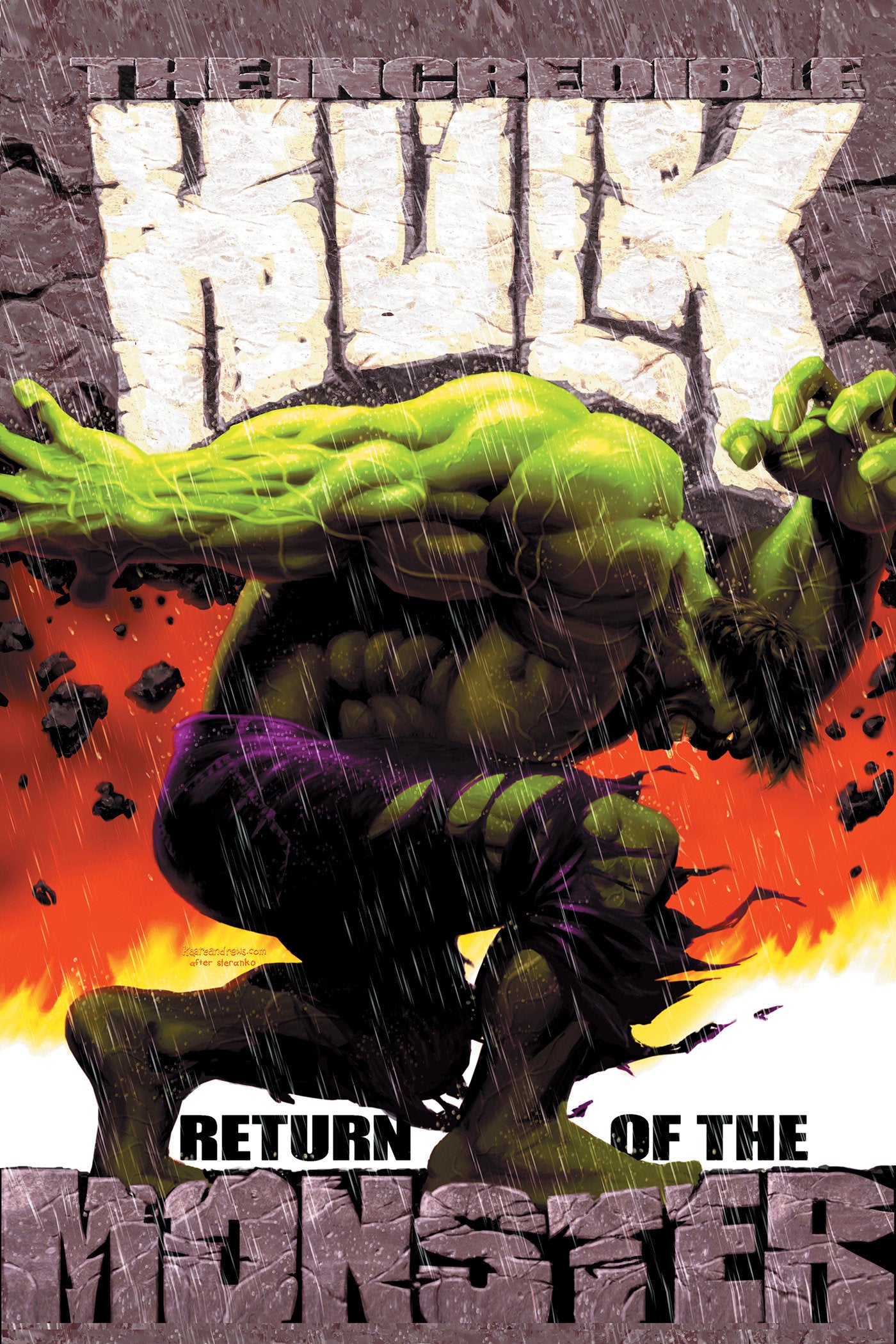 Incredible Hulk: Return Of The Monster Omnibus Kaare Andrews Cover HC *PRE-ORDER*