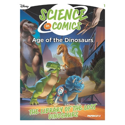 Disney Science In Comics Age Of The Dinosaurs HC The Library Of The Lost Dinosaurs *PRE-ORDER*
