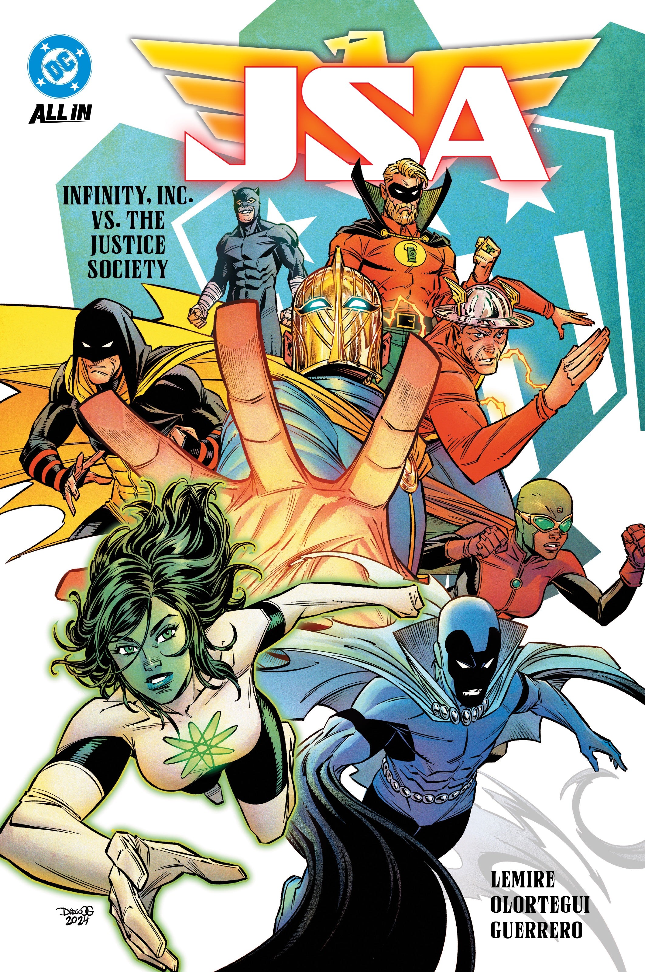 JSA (2024) HC Vol 01 Infinity Inc Vs The Justice Society