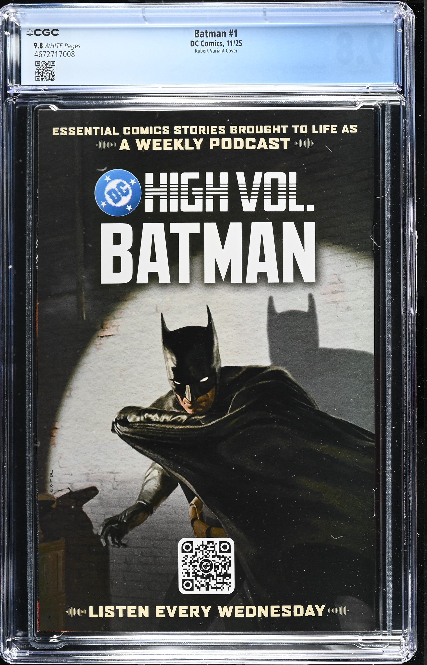 Batman #1 (2025) Cover L 1:25 Andy Kubert Variant CGC 9.8