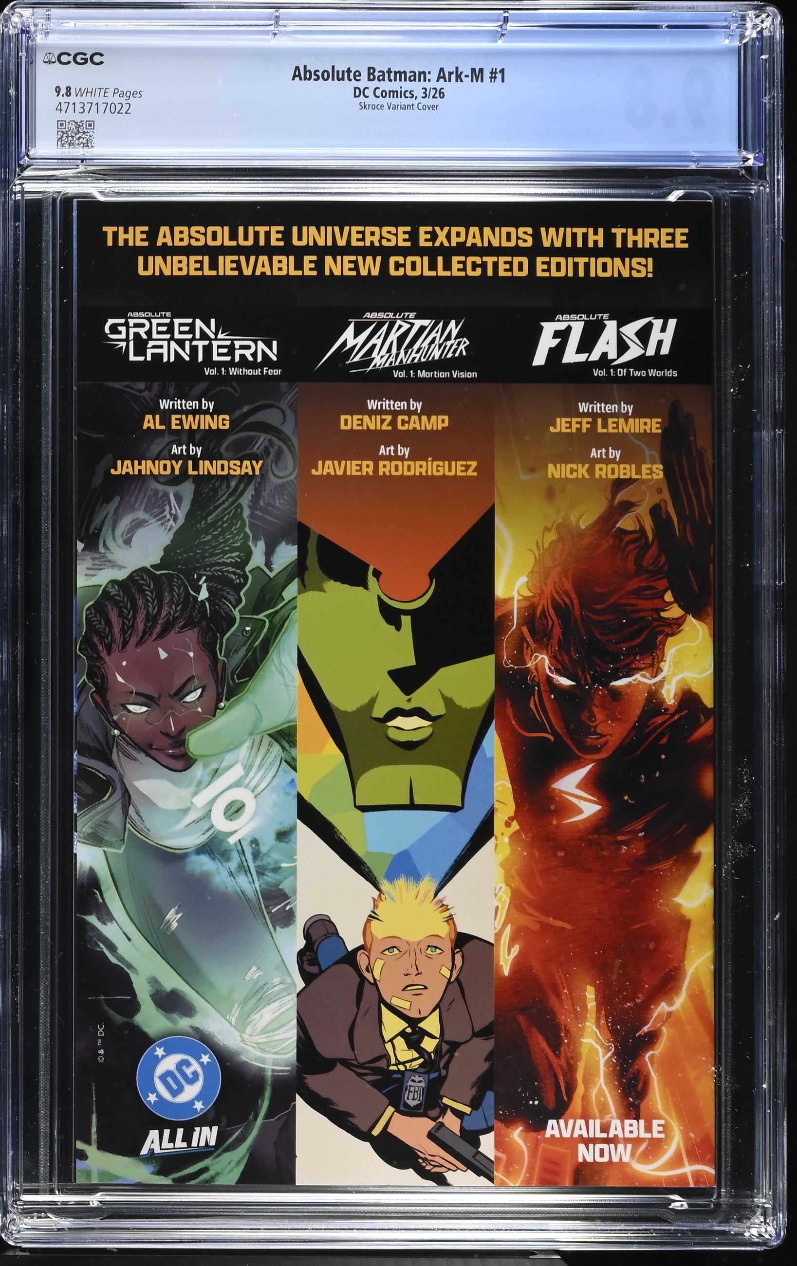 Absolute Batman: Ark M Special #1 Cover D Steve Skroce Variant CGC 9.8 *one per customer*