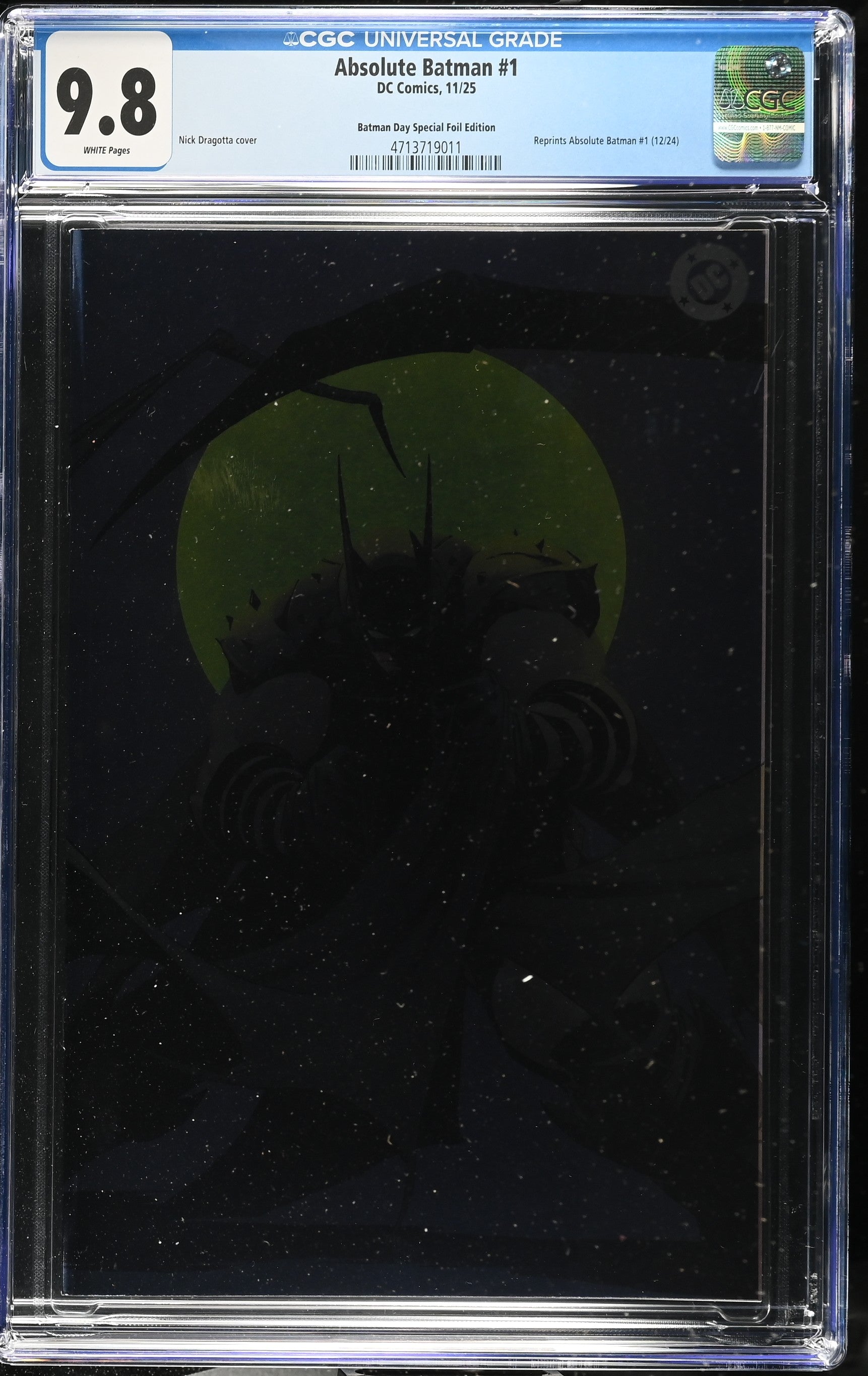 Absolute Batman #1 Batman Day Special Foil Edition CGC 9.8 *one per customer*