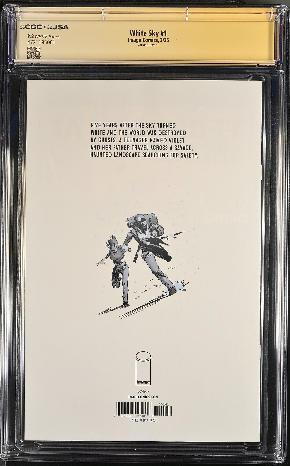 White Sky #1 Cover F Signed by Luana Vecchio (JSA) CGC 9.8