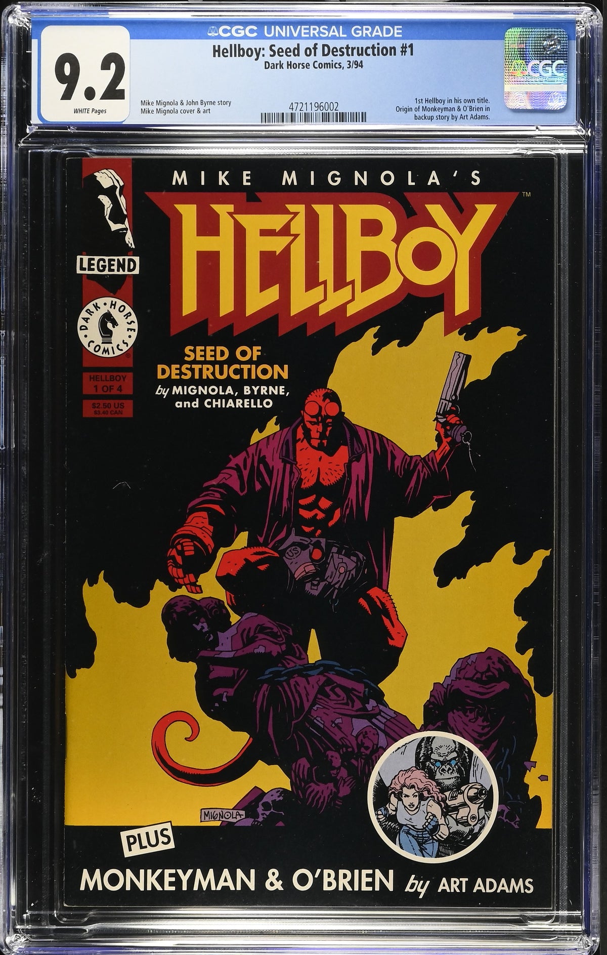 Hellboy: Seed of Destruction #1 CGC 9.2