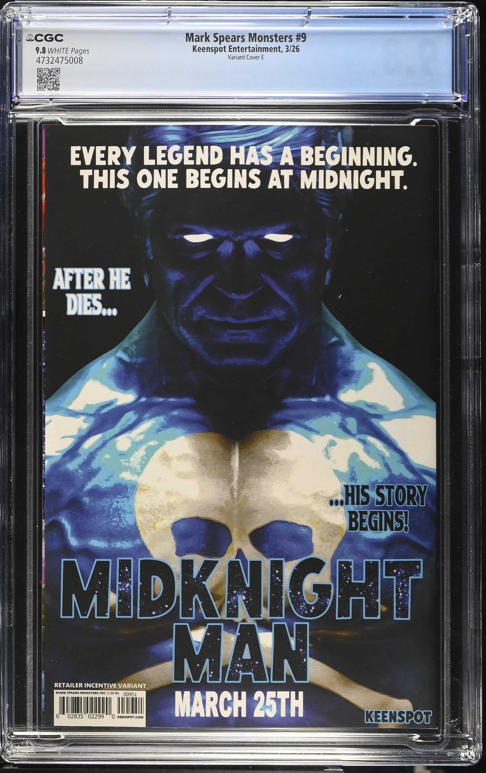 Mark Spears Monsters #9 Cover E Mark Spears The Unholy Hour 1:50 Ratio Variant CGC 9.8