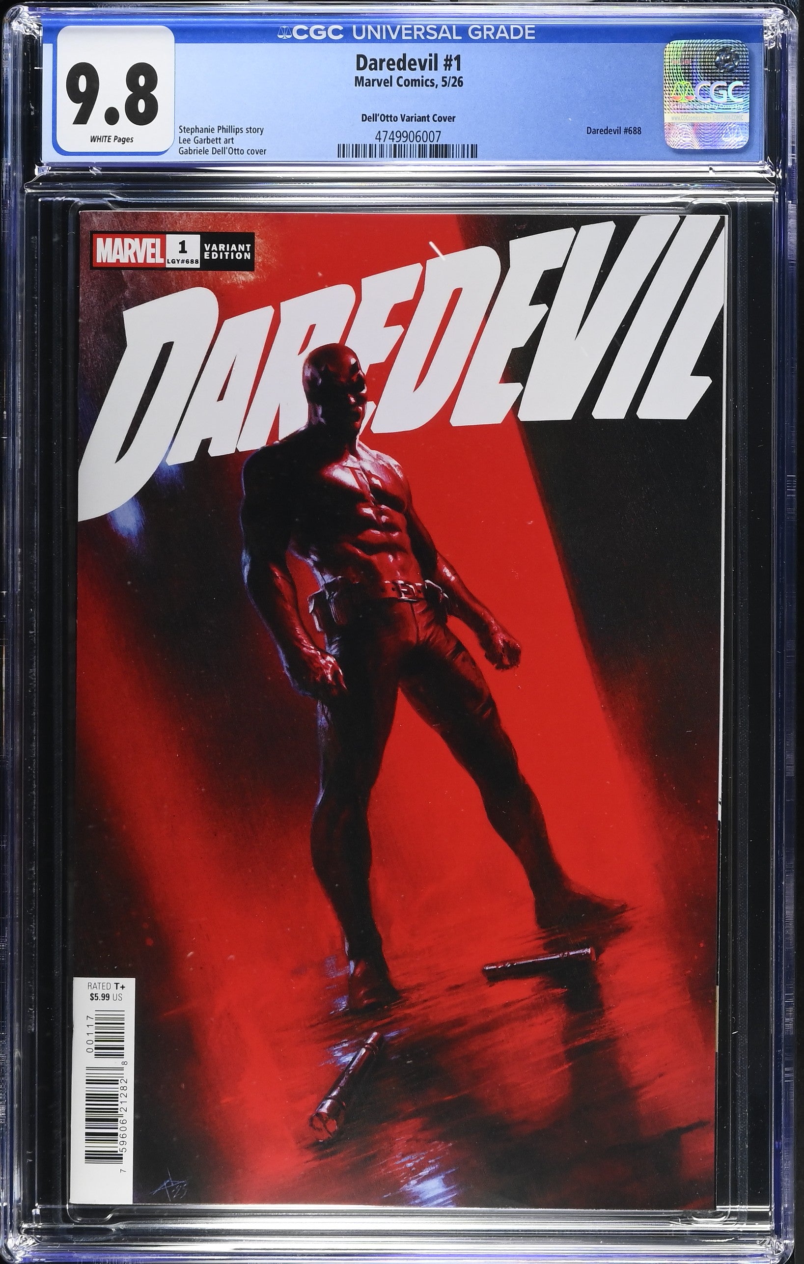 Daredevil #1 (1:25) Gabriele Dell'Otto Variant CGC 9.8
